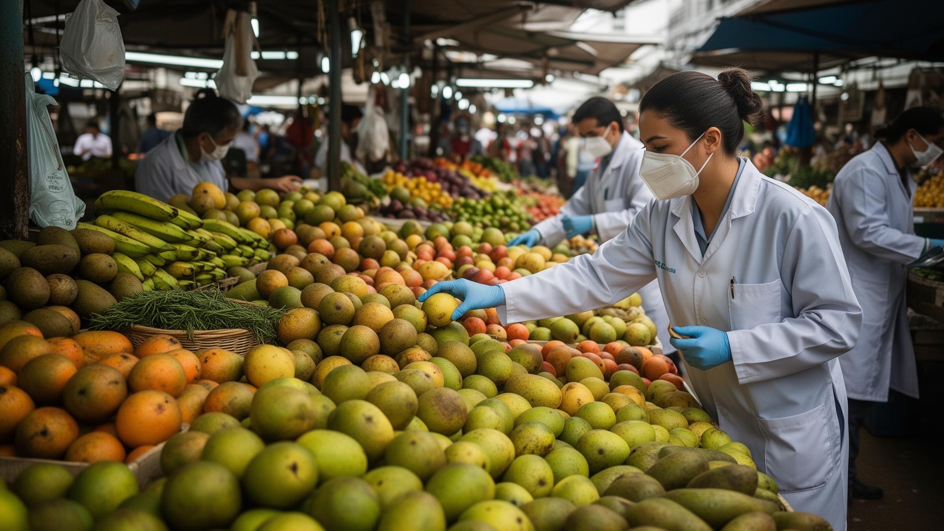 Quais são os alimentos mais contaminados por defensores agrícolas no Brasil